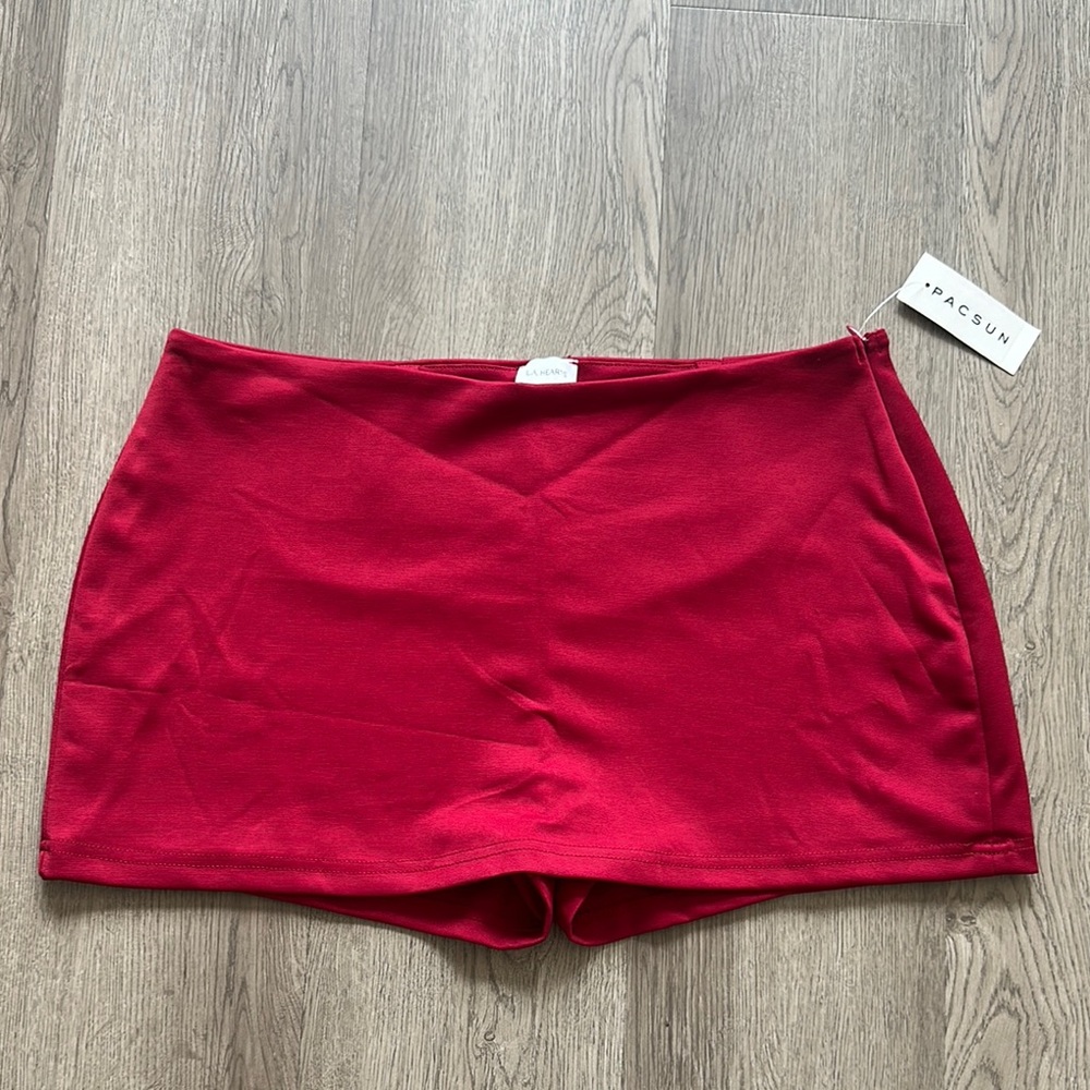 PacSun Women's Red Skort